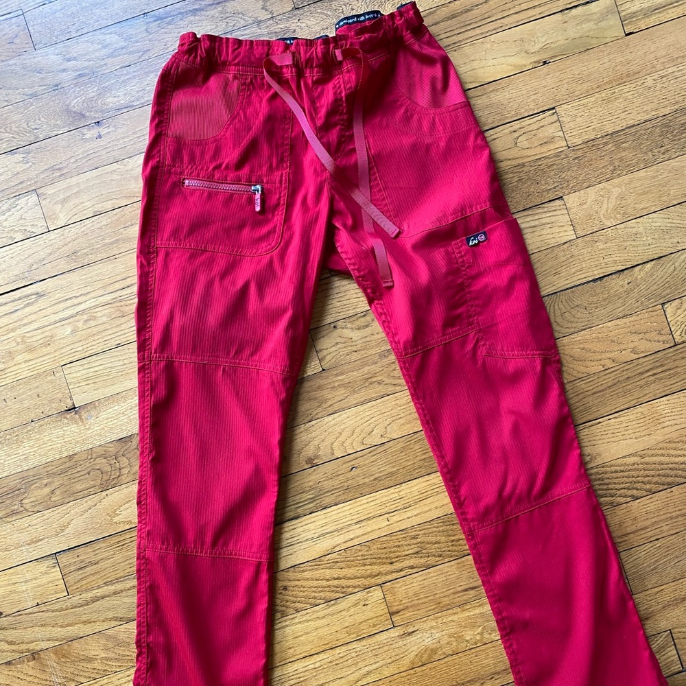 Koi lite scrub pants in Red. Used. XXS.